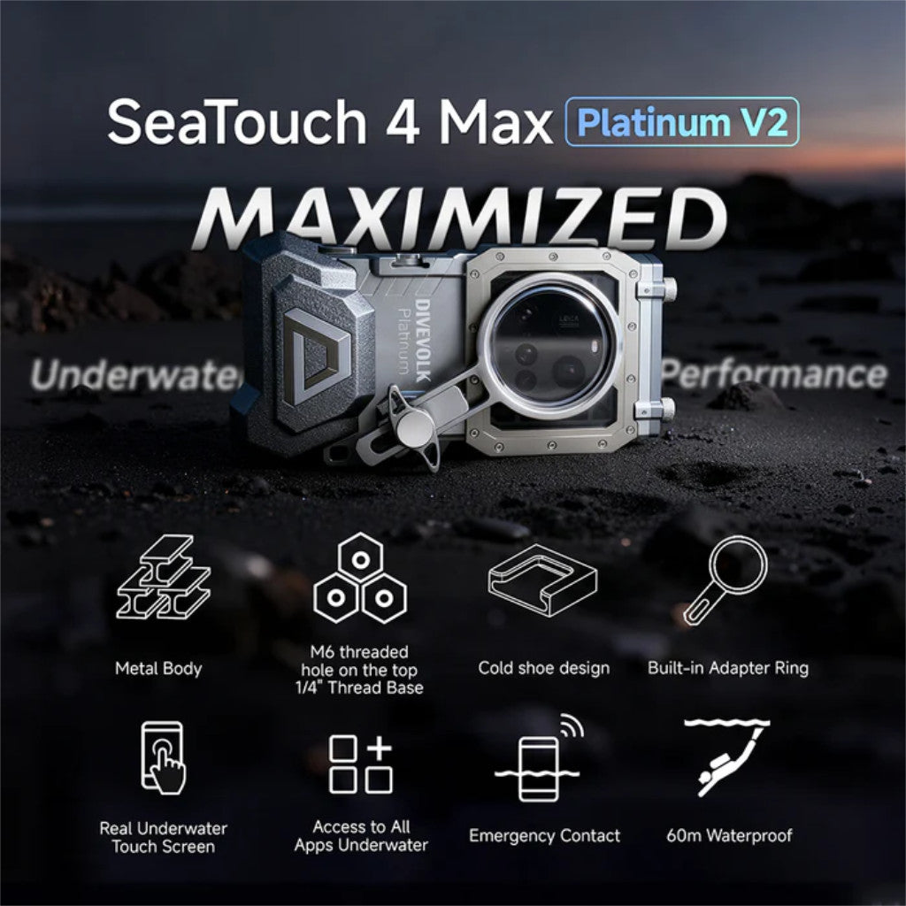 Divevolk - SeaTouch 4 MAX Plus Smartphone-Gehäuse -  Platinum