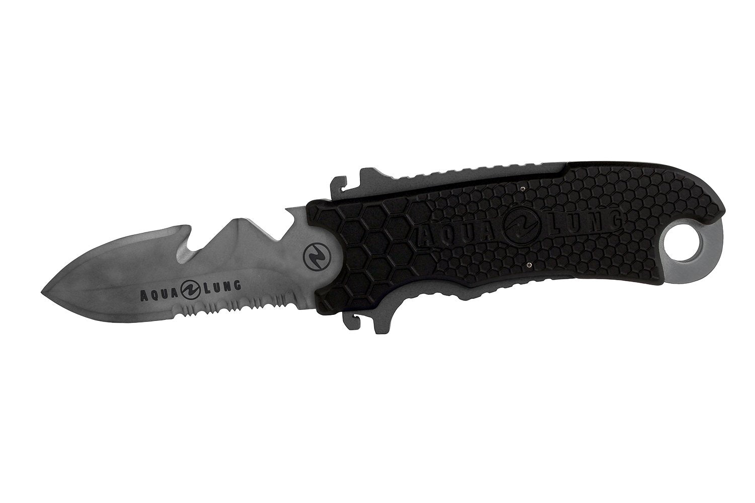 Aqualung Messer Small Squeeze Titanium + Spitz - Tauchen-Online-Shop von TAUCHEN-HAMBURG