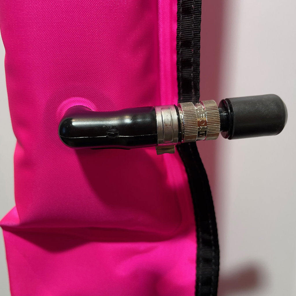 Halcyon Diver&#39;s Alert Marker, 3.3&#39; (1 m ) long, oral inflate with OPV, pink (Inflatabe only with the mouth)