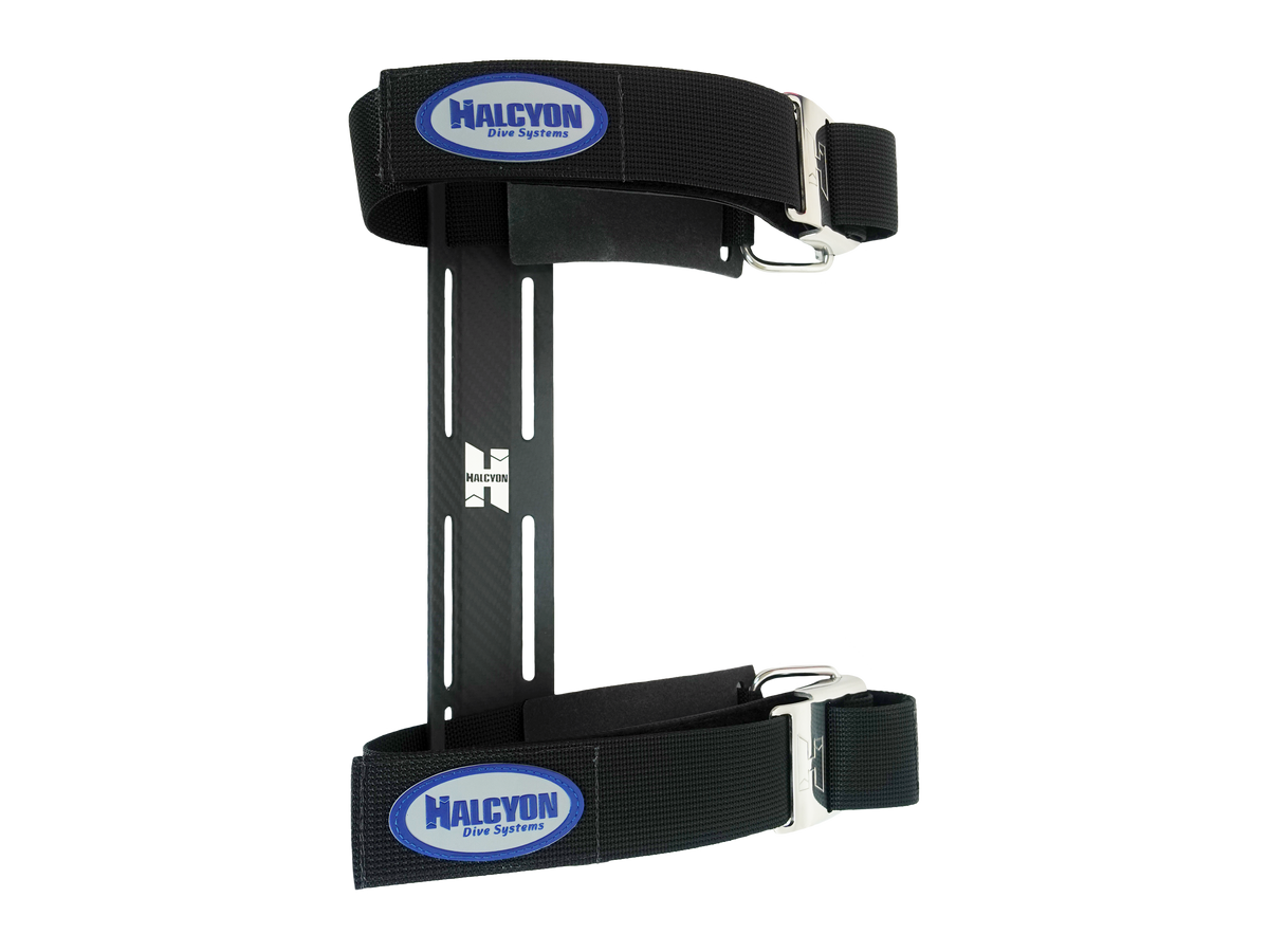 Halcyon CF Single Tank Adaptor w/Cam Straps (Carbonfaser)