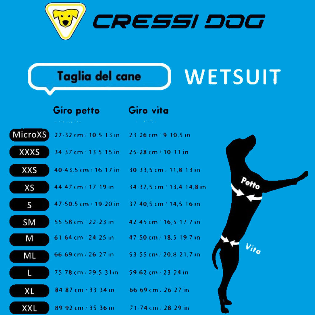 Cressi Dog Wetsuit 3mm - XL