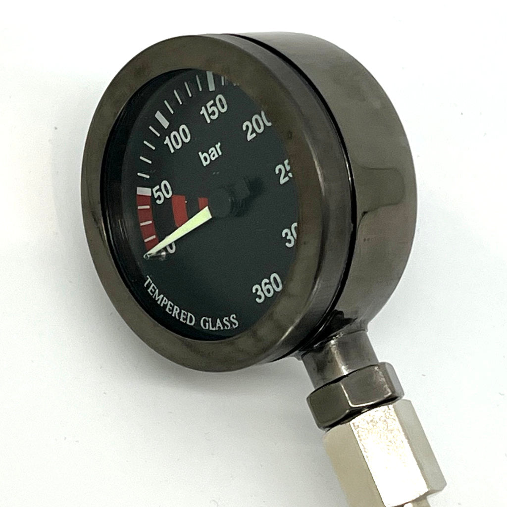 Kapsel Manometer Pro, 52mm, PVD - black