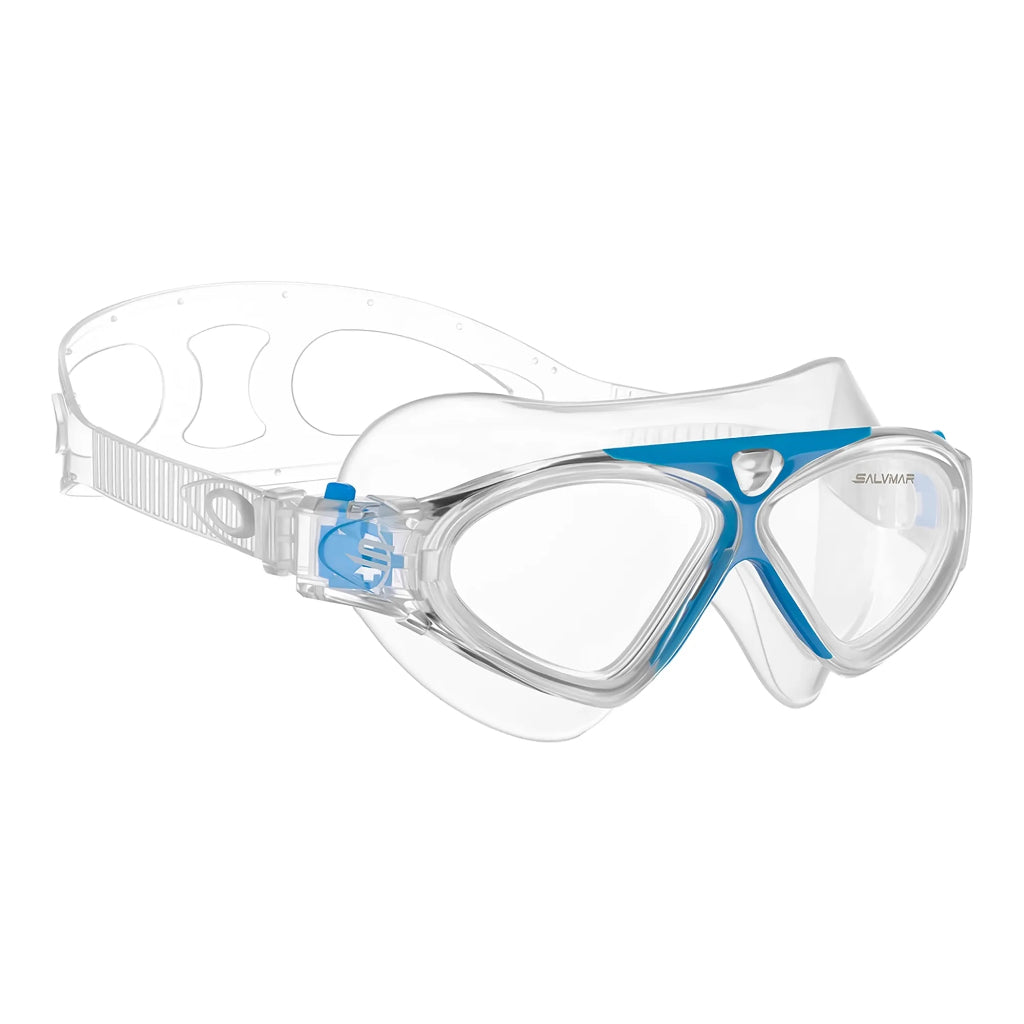 Goggle Youth Silicone Freedom JR Clear - Light Blue