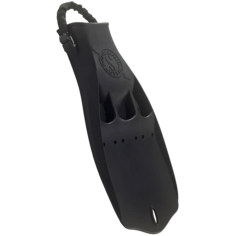 Jet Fin mit Spring Straps schwarz - L