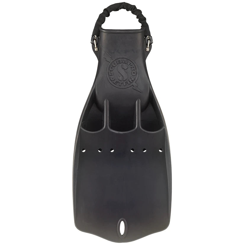 Jet Fin mit Spring Straps schwarz - L