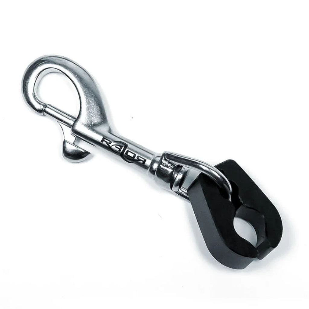 Razor Karabisner Silber mit Break Away Connector